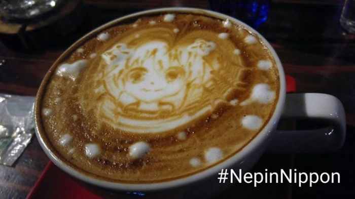 Got a latte portrait done by Shuzo-san at What's Up Cafe in Ikebukuro. Thanks Shuz-san!